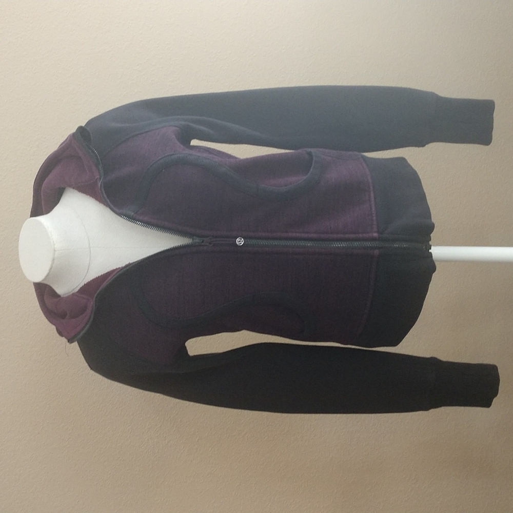 Lululemon Athletica Purple and Black Zip-up Hoodie
